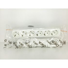 Viko VİKO0148 Topraklı Çocuk Korumalı Klemensli Multi-Let Altılı Priz