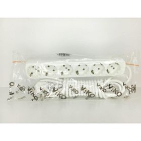 Viko VİKO0148 Topraklı Çocuk Korumalı Klemensli Multi-Let Altılı Priz