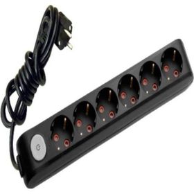 Viko VİKO0159 Multi-Let Altılı Anahtarlı Topraklı Klemensli Grup Priz