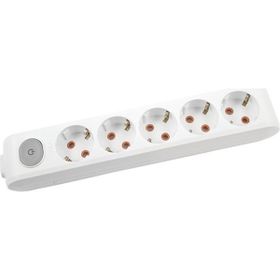 Viko VİKO0159 Multi-Let Altılı Anahtarlı Topraklı Klemensli Grup Priz