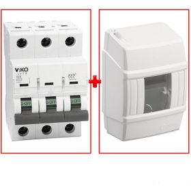 Viko VİKO0187 3 Kutuplu Sigorta 25 Amper C Tipi ve 1 Adet Üçlü Sigorta Kutusu