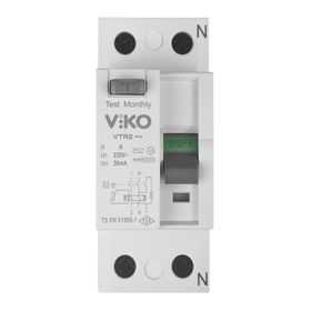 Viko VTR2-3230 AC Tip 30 mA 2x32 Amper Kaçak Akım Koruma Rölesi