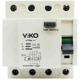 Viko VTR4-100300 AC Tip 300 mA 4x100 Amper Kaçak Akım Koruma Rölesi
