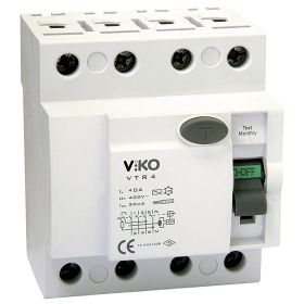 Viko VTR4-25300 4x25 A 300 mA Yangın Koruma Rölesi