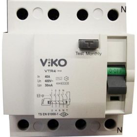 Viko VTR4-4030 4Kut 30Ma 40A Kaçak Akım Koruma Rölesi