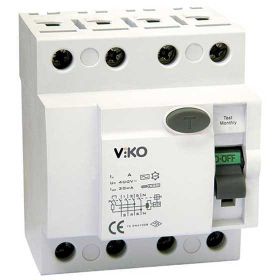 Viko VTR4-8030 4x80A 30mA AC Tip Kaçak Akım Rölesi