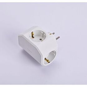 Viko Yonca Plus Beyaz Çarpma Karşıtı Üçlü Topraklı Priz