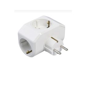 Viko Yonca Plus Beyaz Çarpma Karşıtı Üçlü Topraklı Priz