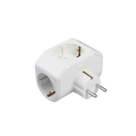 Viko Yonca Plus Beyaz Üçlü Topraklı Priz