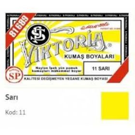 Viktoria 11 Sarı Toz Kumaş Boyası