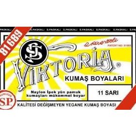 Viktoria 11 Sarı Toz Kumaş Boyası