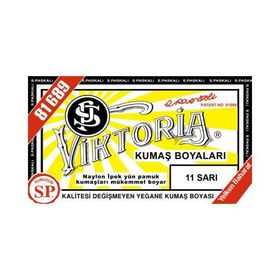 Viktoria 11 Sarı Toz Kumaş Boyası