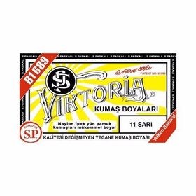 Viktoria 11 Sarı Toz Kumaş Boyası