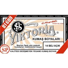 Viktoria 14 Bej Açık Toz Kumaş Boyası