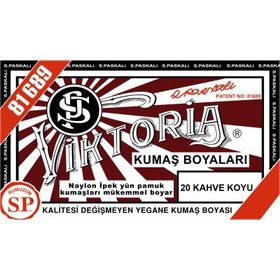 Viktoria 20 Kahve Koyu Toz Kumaş Boyası