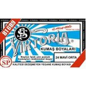 Viktoria 24 Mavi Orta Toz Kumaş Boyası