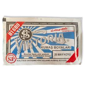 Viktoria 25 Mavi Koyu Toz Kumaş Boyası