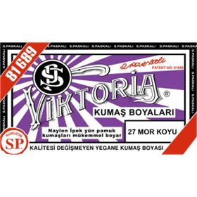 Viktoria 27 Mor Koyu Toz Kumaş Boyası