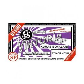 Viktoria 27 Mor Koyu Toz Kumaş Boyası