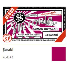 Viktoria 43 Şarabi Kumaş Boyası