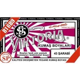 Viktoria 43 Şarabi Toz Kumaş Boyası