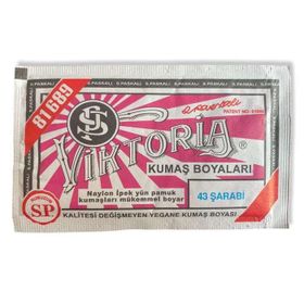 Viktoria 43 Şarabi Toz Kumaş Boyası