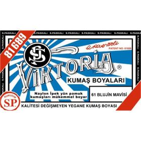 Viktoria 61 Blujin Mavisi Toz Kumaş Boyası