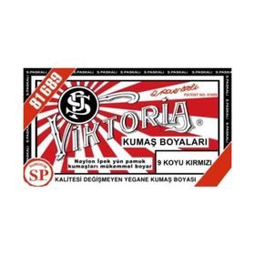 Viktoria 9 Koyu Kırmızı Toz Kumaş Boyası