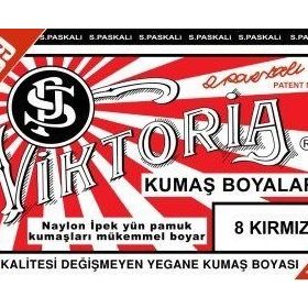 Viktoria Kırmızı 2Pk+Fiske Sabitleme 1Pk Kumaş Boyası