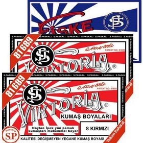 Viktoria Kırmızı 2Pk+Fiske Sabitleme 1Pk Kumaş Boyası