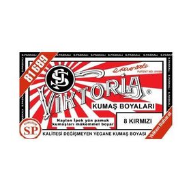 Viktoria Kırmızı 2Pk+Fiske Sabitleme 1Pk Kumaş Boyası