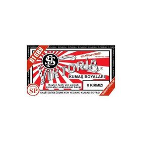 Viktoria Kırmızı 2Pk+Fiske Sabitleme 1Pk Kumaş Boyası