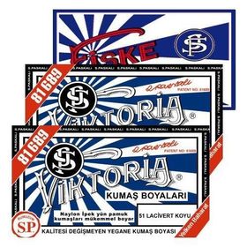 Viktoria Koyu Lacivert 2Pk+Fiske Sabitleme 1Pk Kumaş Boyası