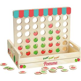 Vilac Four Apples In A Row Sıralı 4 Elma Oyunu