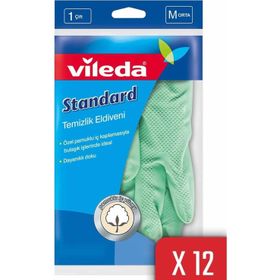 Vileda 12 Adet Standart Orta Boy Eldiven