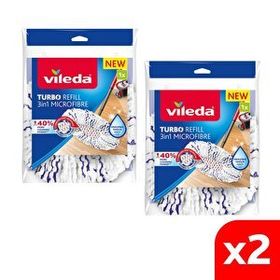 Vileda 2 Paket Turbo 3in1 Extra Pedli Mikrofiber Yedek Paspas