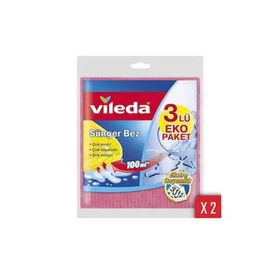 Vileda 2'li Paket Ekstra Dayanıklı 3'lü Sünger Bez