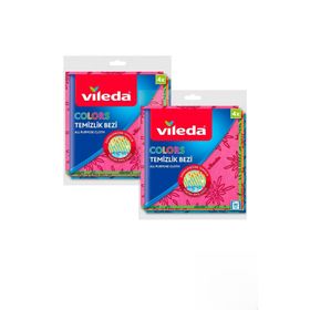 Vileda 4'lü Colors Renkli Temizlik Bezi (2 adet)