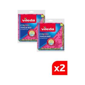 Vileda 4'lü Colors Renkli Temizlik Bezi (2 adet)