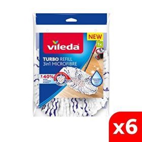 Vileda 6 Paket Turbo 3in1 Extra Pedli Mikrofiber Yedek Paspas