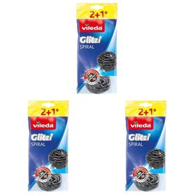 Vileda Glitzi İnox 3'lü Paket Bulaşık Teli