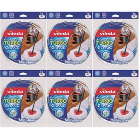 Vileda Turbo Paspas Ucu 6'lı Set Yedek Mop