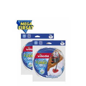 Vileda Turbo Yedek 2'li Paket Mikrofiber Paspas