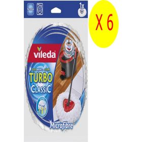 Vileda Turbo Yedek 6'lı Paket Mikrofiber Paspas