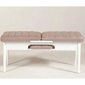 Vina Beyaz Taş Rengi Bench
