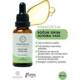 Vinacocha 30 ml Soğuk Sıkım Jojoba Yağı