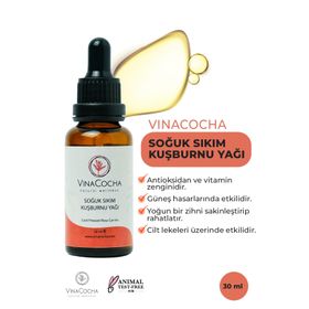 Vinacocha 30 ml Soğuk Sıkım Kuşburnu Çekirdeği Yağı