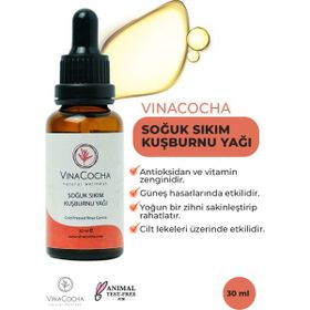 Vinacocha 30 ml Soğuk Sıkım Kuşburnu Çekirdeği Yağı