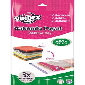 Vindex 100x130 cm Mega Boy Tekli Vakumlu Poşet