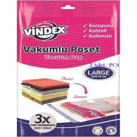 Vindex 50x70 cm 2'li Large Vakumlu Poşet